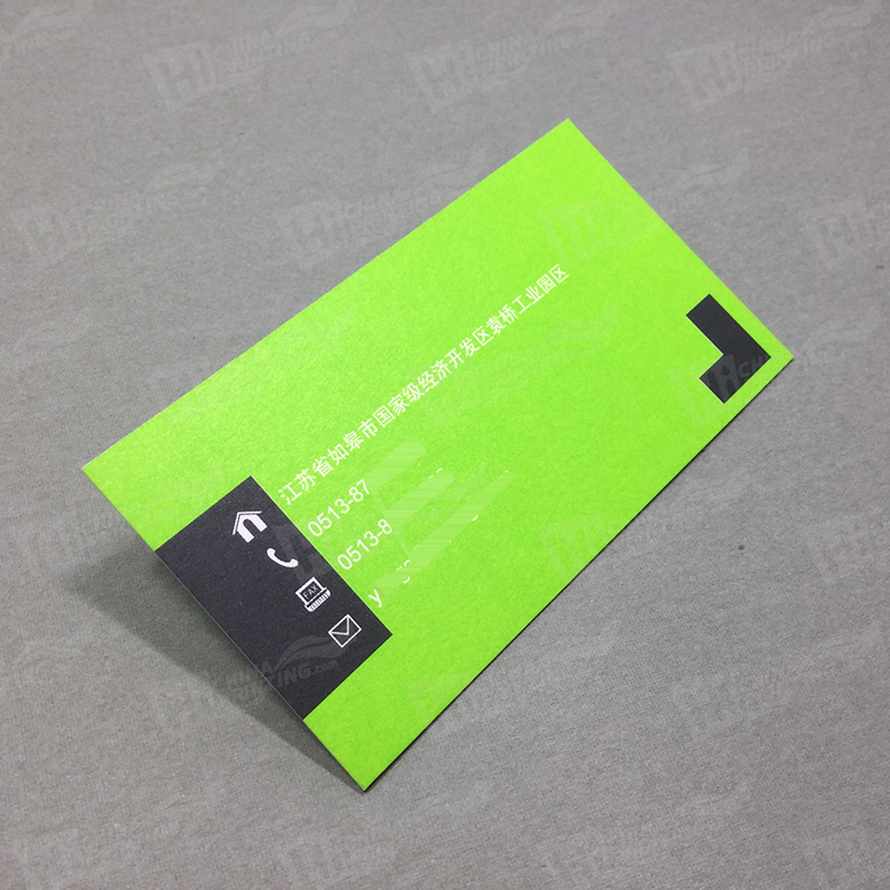 500g Black And Green Business Cards Printing